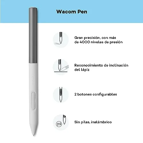 Wacom ▫️ One Medium, mesa de desenho, inclui caneta sem bateria 6