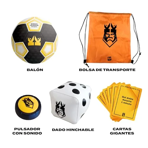 IMC Toys ▫️ Jogo Oficial da Kings League – Jogo de Futebol que recria um jogo real da Kings League. Inclui bola, cartas e botão. PARA MENINOS E MENINAS com mais de 6 anos 3