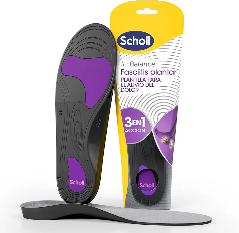 Dr. Scholl's ▫️ Scholl In-Balance Orthopaedic Insoles for Men and Women - Palmilhas para Fascite Plantar, Dor no Calcanhar e Metatarsalgia, Apoio do Arco, Pés Planos e Esporões do Calcanhar, Tamanho L 42,5-45