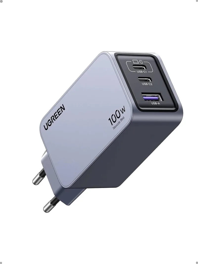UGREEN ▫️ Nexode Pro 100W USB C Charger GAN Multi Plug Power Adapter Compatível com Galaxy S26/ S25 Ultra MacBook iPad iPhone 17 Pro MAX Air/Series 16-12 Steam Deck