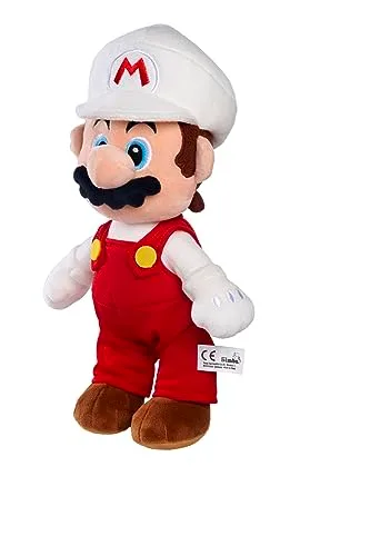 Simba ▫️ Peluche do Mario do Super Mario Fire, com 30 cm - Super Mario, material macio e agradável, licença oficial da Nintendo, autêntico, adequado para todas as idades (109231535) 2
