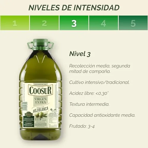 COOSUR ▫️ Azeite Virgem Extra Hojiblanca 3 Litros 3