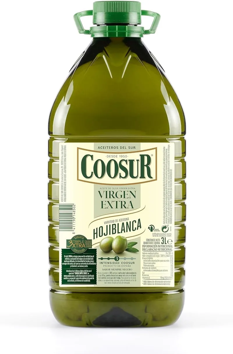COOSUR ▫️ Azeite de Oliva Extra Virgem Hojiblanca 3 Litros