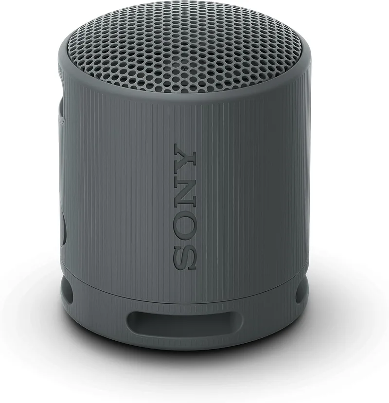 Sony ▫️ Altifalante Bluetooth SRS-XB100, leve, compacto, à prova de água e de pó IP67, bateria com autonomia até 16 horas, correia adaptável, preto