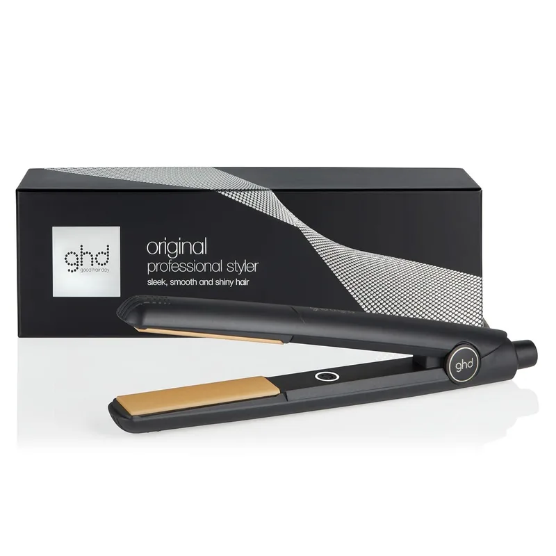 ghd ▫️ Original Styler (Versão Melhorada) - Alisador profissional para um cabelo liso, macio e sedoso com brilho melhorado, sem danos causados pelo calor - Para todos os tipos de cabelo - (Ficha europeia)