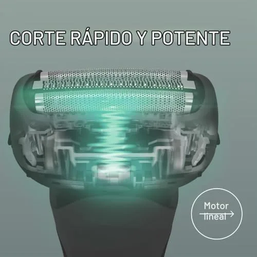 Panasonic ▫️ Série 700 ES-ALT4B Máquina de barbear elétrica de 3 lâminas para uso a seco e a húmido para homem, sem fios, à prova de água, com sensor de detecção, cabeça flexível, aparador, pega ergonómica, azul 3