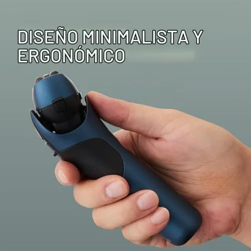 Panasonic ▫️ Série 700 ES-ALT4B Máquina de barbear elétrica de 3 lâminas para uso a seco e a húmido para homem, sem fios, à prova de água, com sensor de detecção, cabeça flexível, aparador, pega ergonómica, azul 7