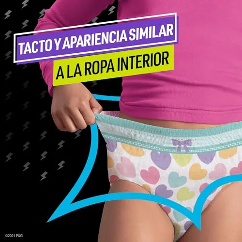 DODOT ▫️ Ninjamas Fralda-pijama Branguita com corações, 60 fraldas-pijama, 4-7 anos, 17 kg-30 kg, proteção contra fugas durante toda a noite 4