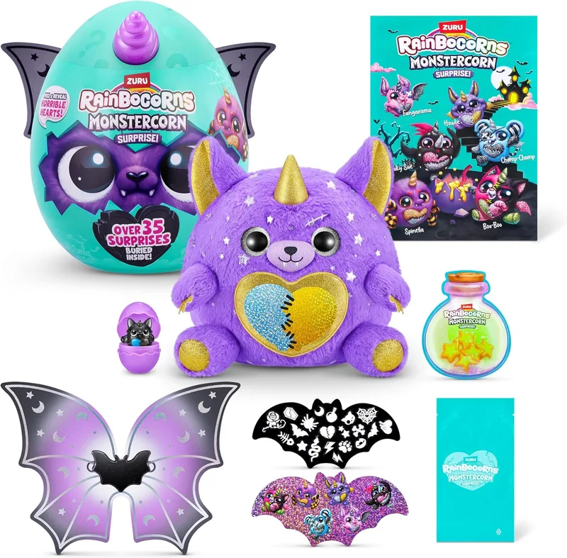 Rainbocorns ▫️ ZURU Monstercorn Surprise, Lobisomem, por ZURU Surprise Unboxing Soft Toy, Fantasia Monstro Presentes para Meninas, Jogo Imaginário com Acessórios Vestíveis (Lobisomem)