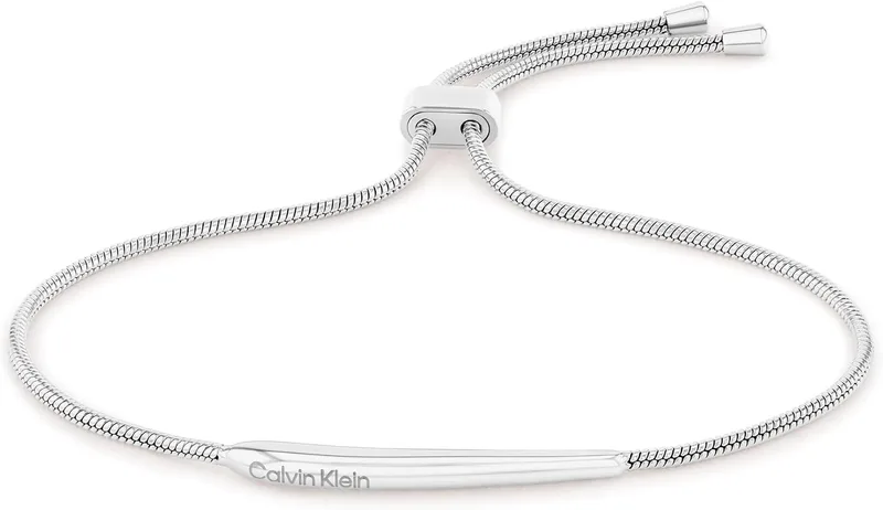 Calvin Klein ▫️ Pulseira para mulher da coleção ELONGATED DROPS em aço inoxidável - Disponível nas versões prateada ou dourada