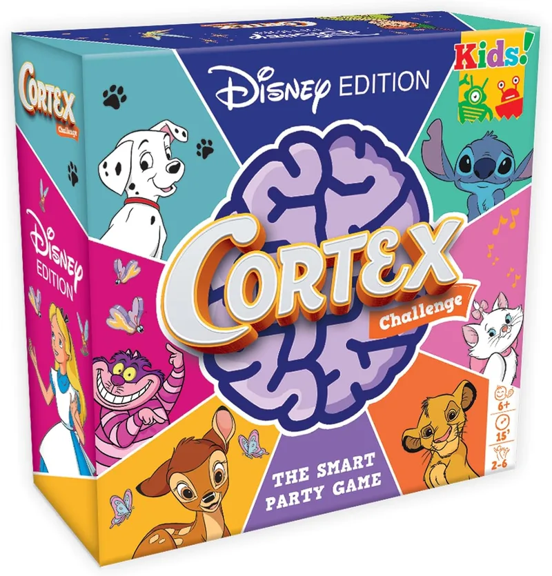 Asmodee ▫️ Zygomatic | Cortex Kids Disney Edition | Desafia o teu cérebro com este divertido jogo de cartas! | Idade 6+ | 2 a 6 jogadores | 15 minutos por jogo | Multilingue (inclui espanhol)