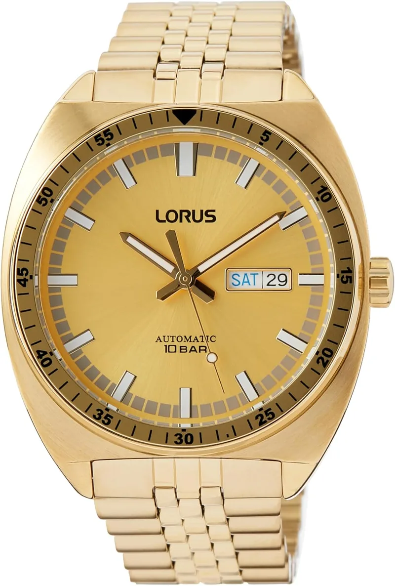 Lorus ▫️ Relógio Automático RL450BX9, Ouro