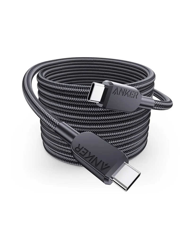 Anker ▫️ Cabo usb c de carregamento rápido cabo usb c 240 com duplo entrançado de nylon, para iPhone 15, MacBook Pro 2020, iPad Pro 2020, iPad Air 4, Samsung Galaxy S23+/S23 Ultra, Pixel e muito mais