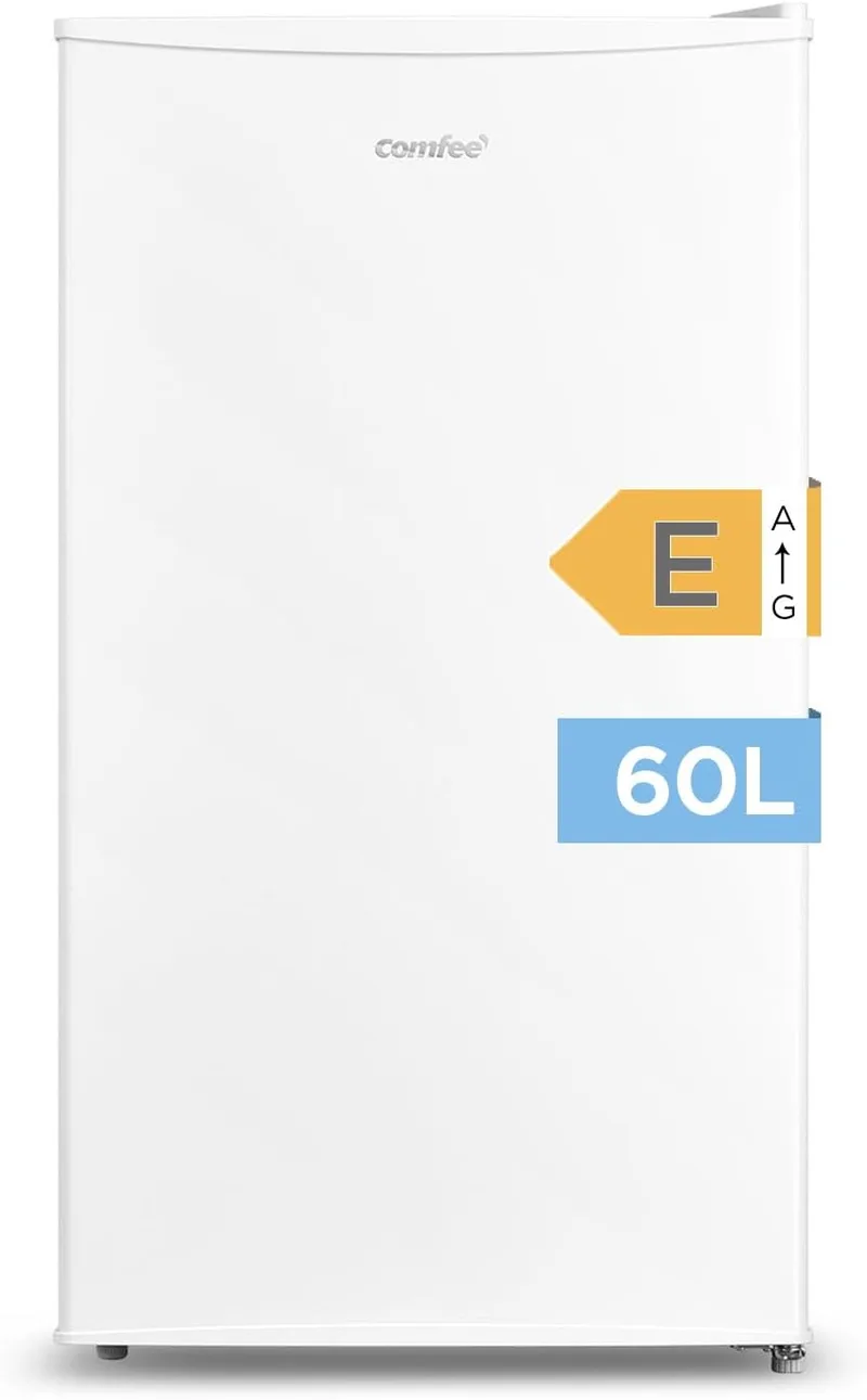 Comfee ▫️ ' 60 L - Congelador vertical para cozinhas pequenas, porta única, branco | Temperatura ajustável, silencioso, porta reversível, instalação livre, funcionamento silencioso, design compacto