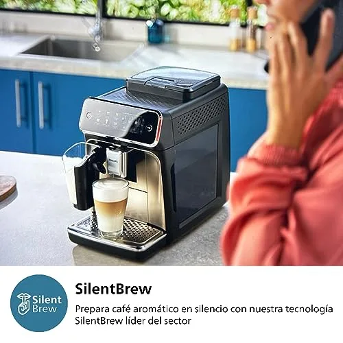 PHILIPS ▫️ 3300 Máquina de café superautomática, bocal para espumar leite, 5 bebidas, Preto 5