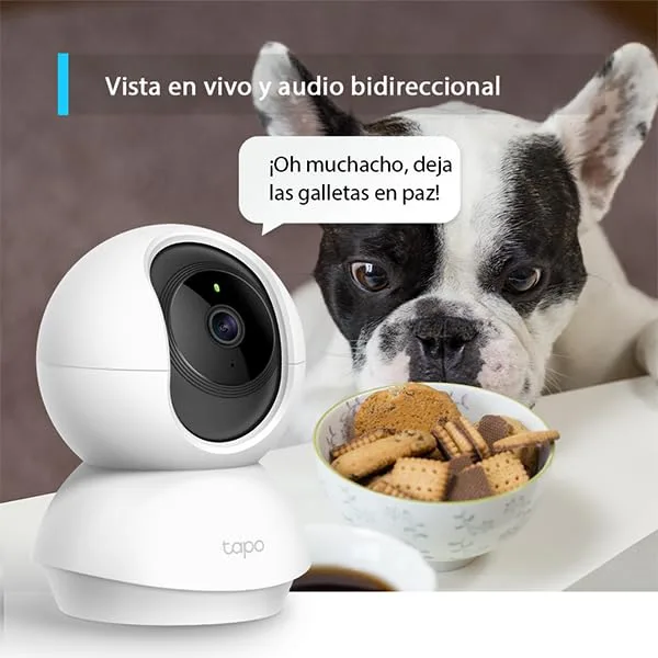 Tapo ▫️ C200P2 - Câmara de vigilância Wi-Fi para interiores com visão de 360°, 1080p e deteção por IA 6