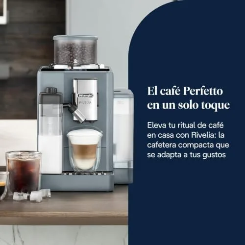 De'Longhi ▫️ Rivelia - Máquina de café superautomática para 16 bebidas, cinzenta 2