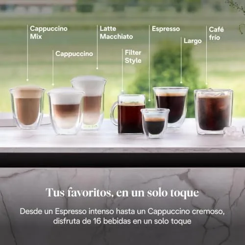 De'Longhi ▫️ Rivelia - Máquina de café superautomática para 16 bebidas, cinzenta 6