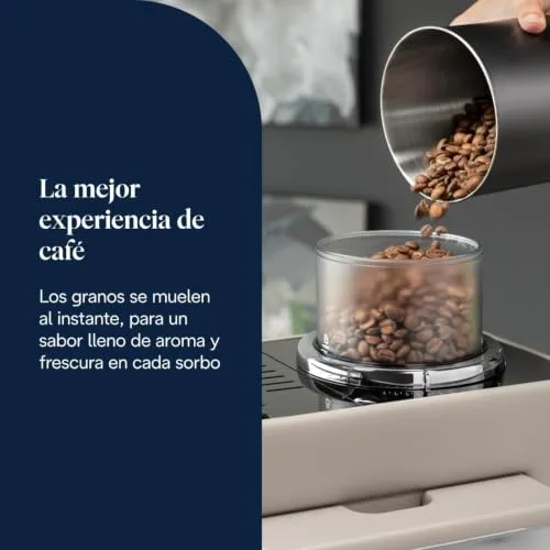 De'Longhi ▫️ Rivelia - Máquina de café superautomática para 8 bebidas, cor bege 4