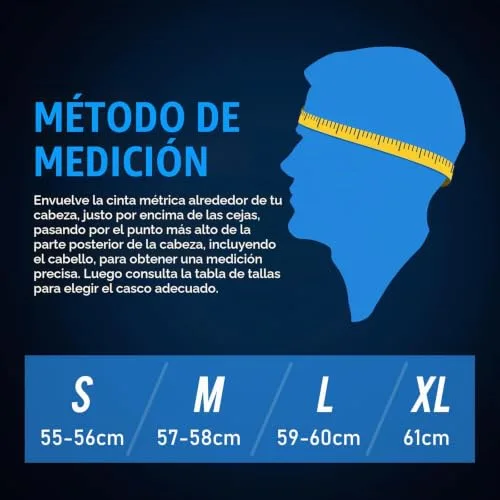 Favoto ▫️ Capacete Integral para Homem e Mulher, Preto M (57-58 cm) 6