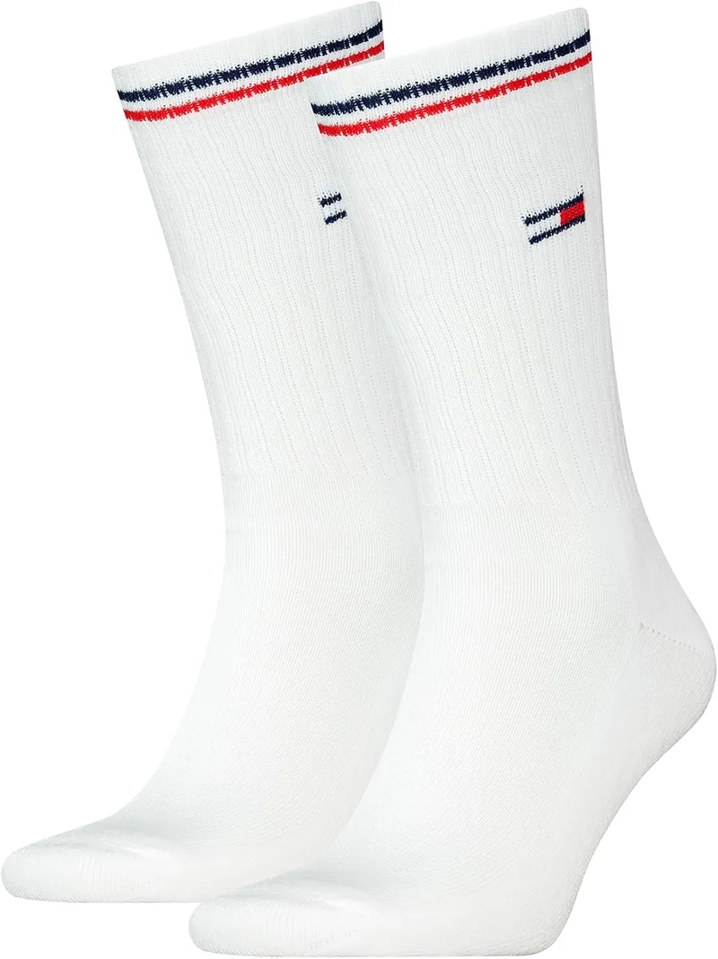 Tommy Hilfiger ▫️ Meias Adaptive Crew unissexo para bebé (pacote de 6)
