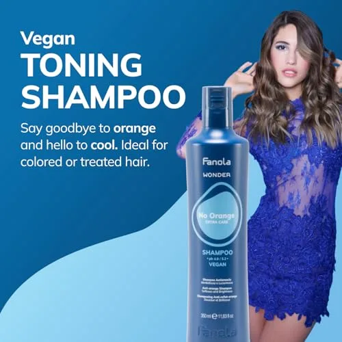 FANOLA ▫️ Wonder NoOrange Shampoo, Champô Anti-Tom Alaranjado, 1000 ml 2