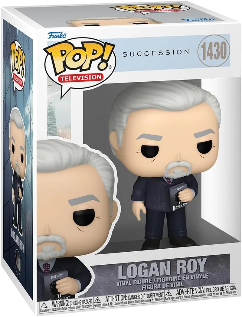 Funko ▫️ Pop! TV: Succession - Logan Roy - Figura de vinil colecionável - Ideia para presente - Produto oficial - Brinquedos para crianças e adultos - Fãs de séries de TV - Boneco para colecionadores e exposição