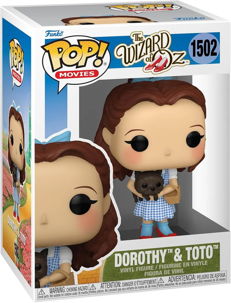 Funko ▫️ Pop! & Buddy: O Feiticeiro de Oz - Dorothy Gale com o Toto - Figura de vinil colecionável - Ideia para presente - Produto oficial - Brinquedos para crianças e adultos - Fãs de cinema