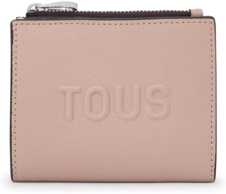 TOUS ▫️ Carteira Taupe, para senhora, medidas 8,5 x 11,7 x 1,5 cm, La Rue New Collection
