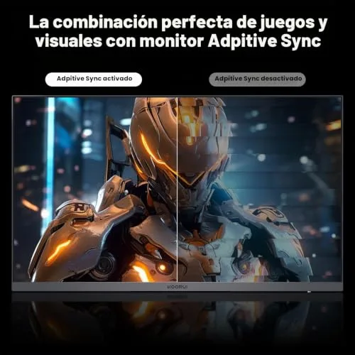 KOORUI ▫️ Monitor de jogos de 27 polegadas - Ecrã WQHD para PC, 240 Hz, 1 ms, Adaptive Sync, compatível com G-Sync, (2560x1440, HDMI, DisplayPort, HDR 400) Preto/Vermelho 3