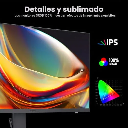 KOORUI ▫️ Monitor de jogos de 27 polegadas - Ecrã WQHD para PC, 240 Hz, 1 ms, Adaptive Sync, compatível com G-Sync, (2560x1440, HDMI, DisplayPort, HDR 400) Preto/Vermelho 4