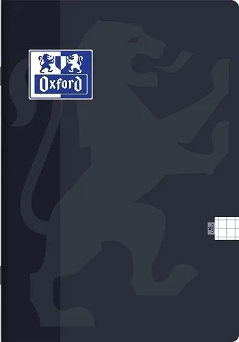 Oxford ▫️ Caderno escolar A5, 80 folhas, quadriculado, embalagem de 5 unidades, cores variadas 2