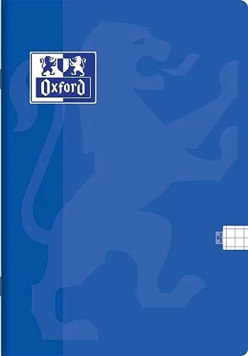 Oxford ▫️ Caderno escolar A5, 80 folhas, quadriculado, embalagem de 5 unidades, cores variadas 3