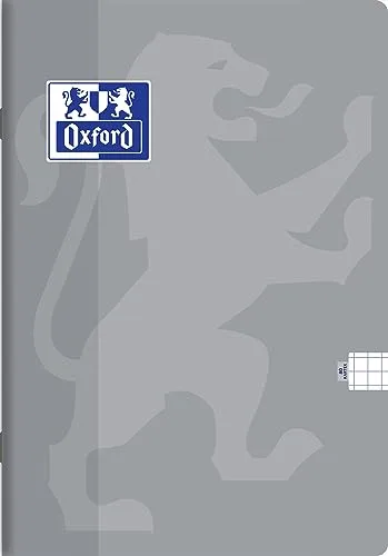 Oxford ▫️ Caderno escolar A5, 80 folhas, quadriculado, embalagem de 5 unidades, cores variadas 4