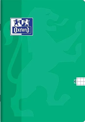 Oxford ▫️ Caderno escolar A5, 80 folhas, quadriculado, embalagem de 5 unidades, cores variadas 5