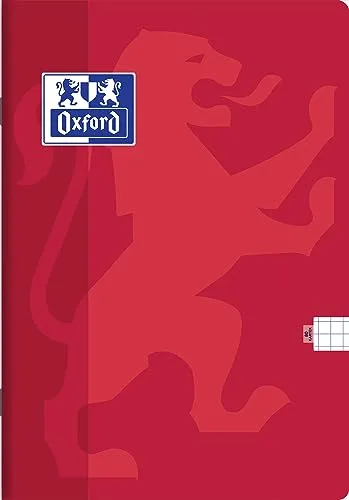 Oxford ▫️ Caderno escolar A5, 80 folhas, quadriculado, embalagem de 5 unidades, cores variadas 6