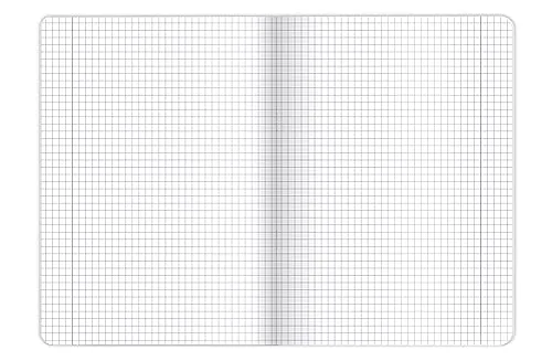 Oxford ▫️ Caderno escolar A5, 80 folhas, quadriculado, embalagem de 5 unidades, cores variadas 7