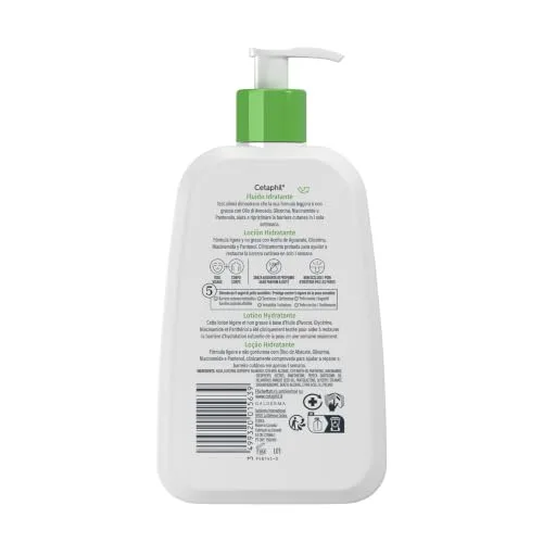 Cetaphil ▫️ Loção Hidratante para Pele Sensível, Normal a Seca, Hidrata durante 48 horas, Fórmula leve com niacinamida, pantenol e glicerina, não comedogénica, para rosto e corpo, 237 ml 3