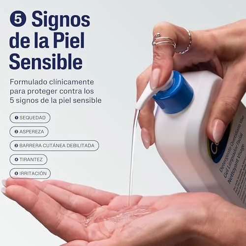 Cetaphil ▫️ Gel de Limpeza Facial ® 236 ml, para pele sensível, mista a oleosa, limpa em profundidade, remove o excesso de sebo e a maquilhagem e minimiza os poros, com niacinamida, glicerina e pantenol. 7