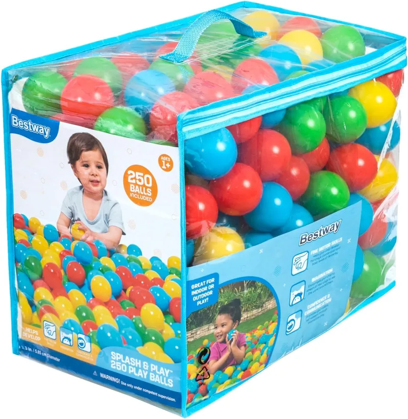 Bestway ▫️ Splash & Play 250 Bolas de brincar, 2,3'/5,85 cm