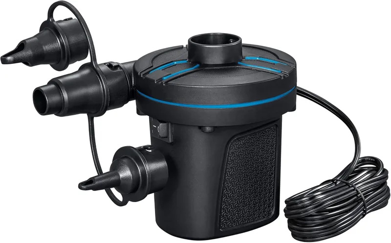 Bestway ▫️ Inflador Elétrico Portátil DC Power Touch 11,3 x 10,1 x 12,2 cm Preto