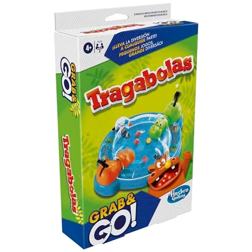 Hasbro Gaming ▫️ Grab and Go – Jogo de Bolas, Hipopótamos de Brinquedo, Habilidade e Estratégia, 2 Jogadores, Edição de Bolso, Ideia de Presente para Meninos e Meninas a partir dos 4 Anos 5