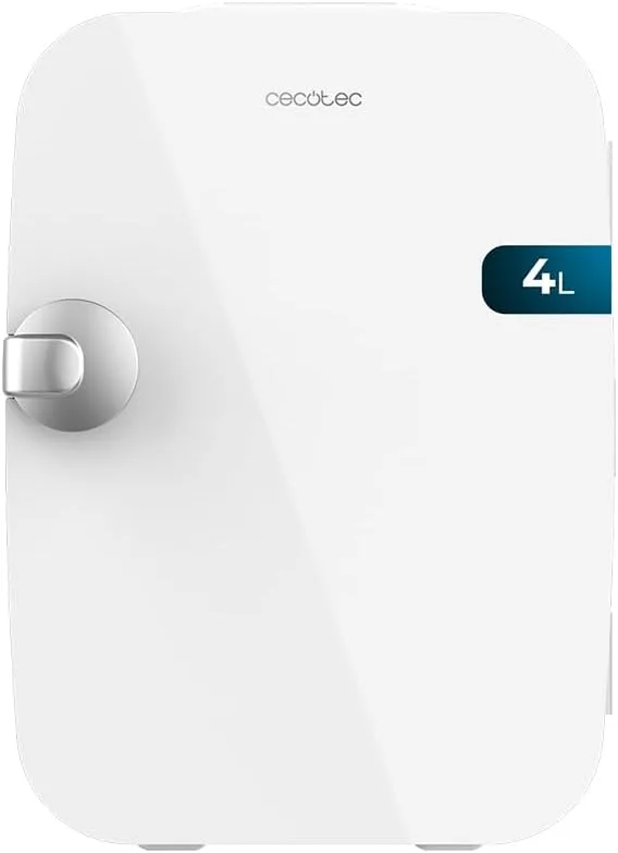Cecotec ▫️ Mini-frigorífico Bolero MiniCooling Río Branco 4 L. Funcionamento a 12 V-220 V, compatível com automóveis e caravanas, função de refrigeração e aquecimento, intervalo de temperatura de 5 a 65 °C, fácil de transportar
