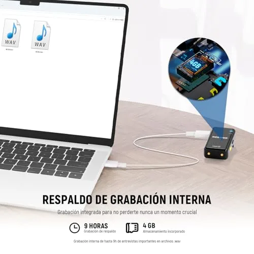NEEWER ▫️ CM28 Microfone Lavalier Sem Fios, Supressão Inteligente de Ruído, Gravação a 48 kHz/16 bits, autonomia de 9 horas, alcance de 200 m, 4 GB de armazenamento para iPhone, Android e câmaras, 1 recetor + 2 transmissores + estojo de carregamento 5