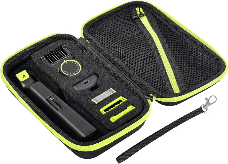ProCase ▫️ Capa Protetora para Philips OneBlade 360, Compatível com QP2734/30, QP2724/31, QP2824/31, QP2834, QP6552 e QP6551, Estojo de viagem para máquina de barbear e aparador de barba elétrico - Preto