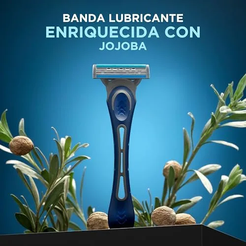 Wilkinson Sword ▫️ Extra 3 Essential - Embalagem de 4 + 2 lâminas descartáveis com uma faixa lubrificante de aloé vera - Ideais para o cuidado e a suavidade do rosto 3