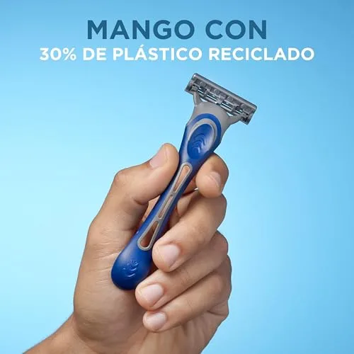 Wilkinson Sword ▫️ Extra 3 Essential - Embalagem de 4 + 2 lâminas descartáveis com uma faixa lubrificante de aloé vera - Ideais para o cuidado e a suavidade do rosto 5