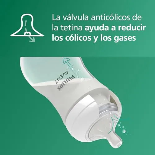 PHILIPS ▫️ Conjunto de nascimento com biberões de vidro natural - AVENT - Kit para recém-nascidos - 240 ml - Misto 7