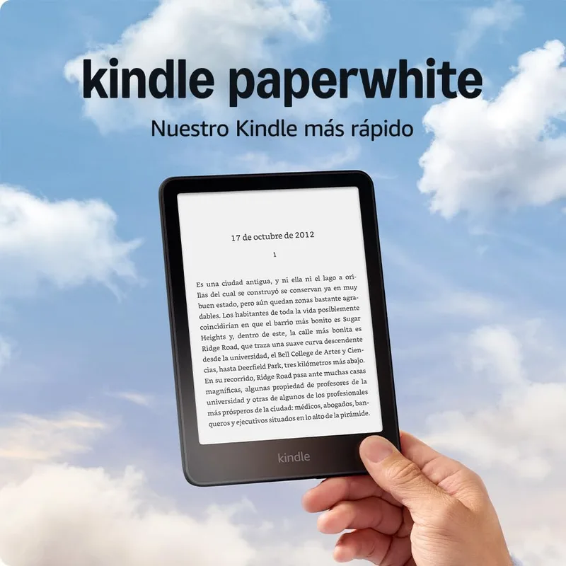 Amazon ▫️ Kindle Paperwhite (última geração) | O nosso Kindle mais rápido, com um novo ecrã antirreflexo e semanas de autonomia | 16 GB | Com publicidade | Preto