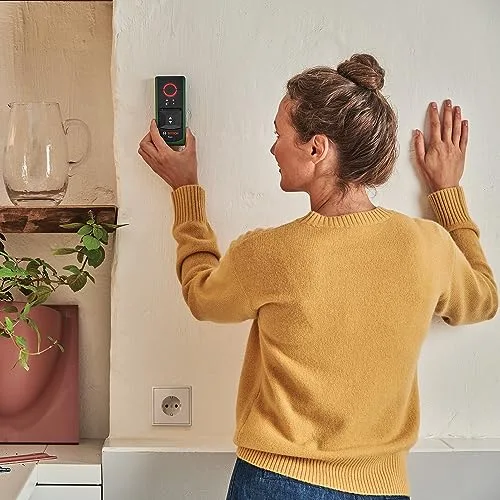 Bosch ▫️ Detetor Truvo de 2.ª geração (manuseamento simples com um único botão, deteção fácil de cabos sob tensão e detetor de metais na parede até 70 mm, em embalagem para comércio eletrónico) 6